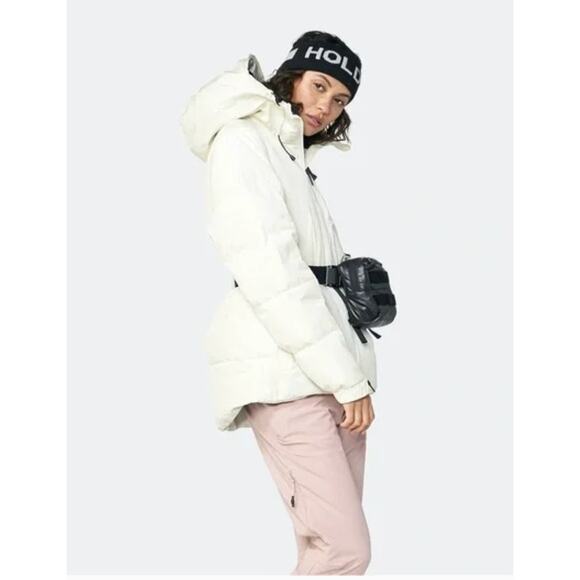 Holden Ivory Down Insulated Quilted Puffer Jacket size medium - Picture 1 of 15